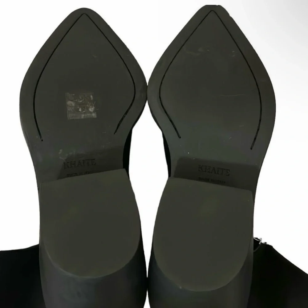 KHAITE Leather Black Over-the-Knee‎ Boots sz 36.5